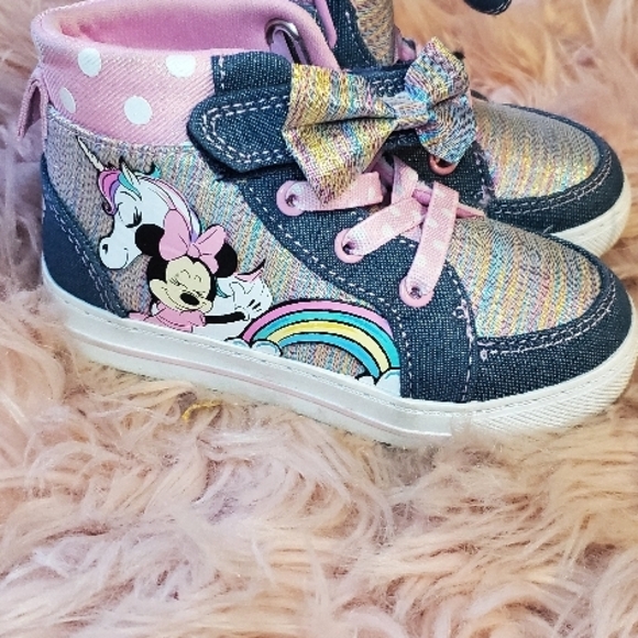 Blue and Pink Iridescent Sneakers - Picture 4 of 5